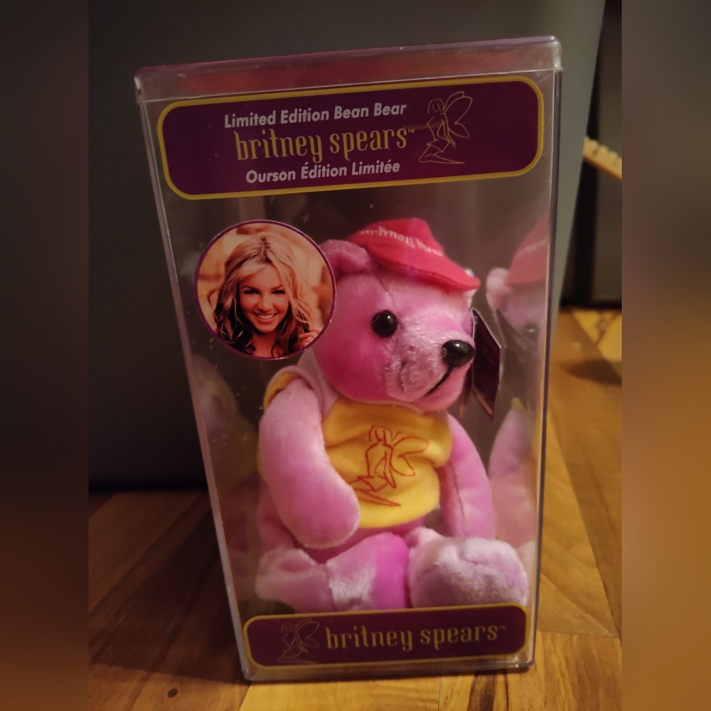Britney Spears Collectable Bean Bear Limited Edition with tags in the box